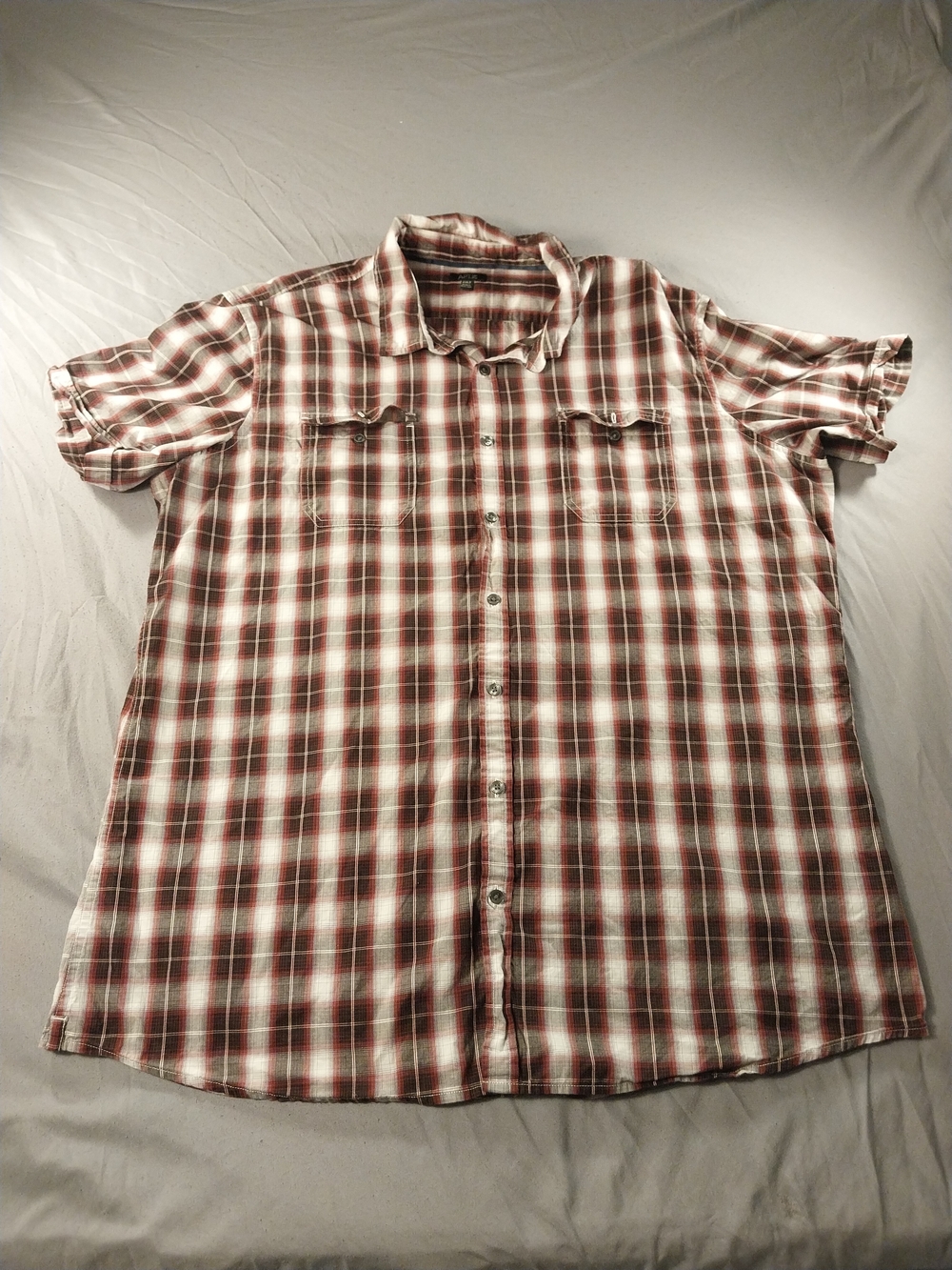 Apt. 9 Plaid Short-Sleeve Button-Down Shirt. #006